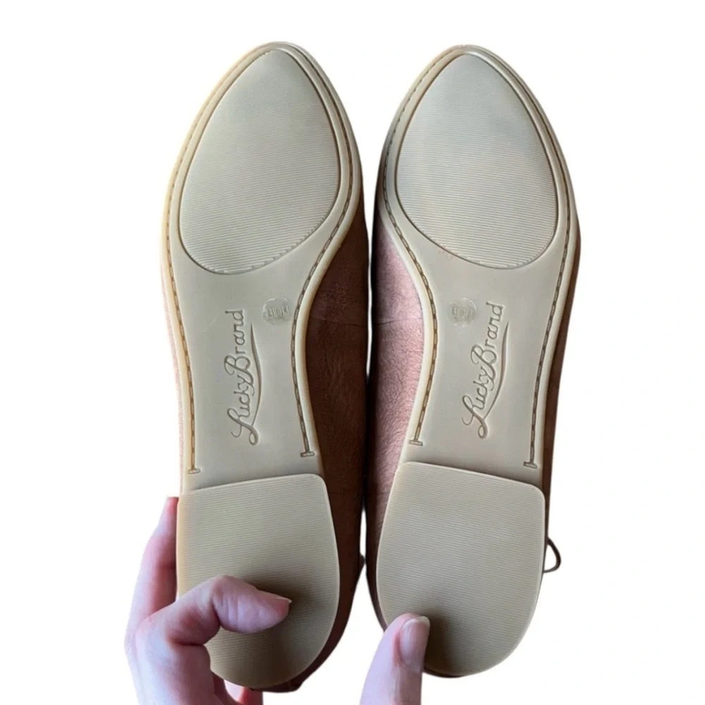 Lucky Brand Women's Aviee Lace-Up Ballet Flats Size 9.5 - Picture 7 of 8